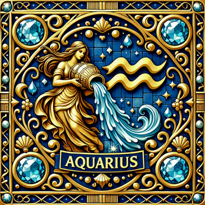 Zodiac Collection - Square 50mm x 50mm